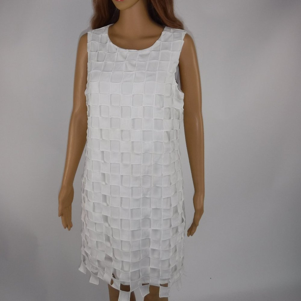 VINTAGE STYLE WHITE ROME0 & JULIET COUTURE MINI-DRESS